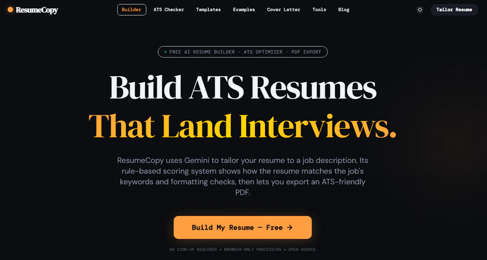 ResumeCopy screenshot 1