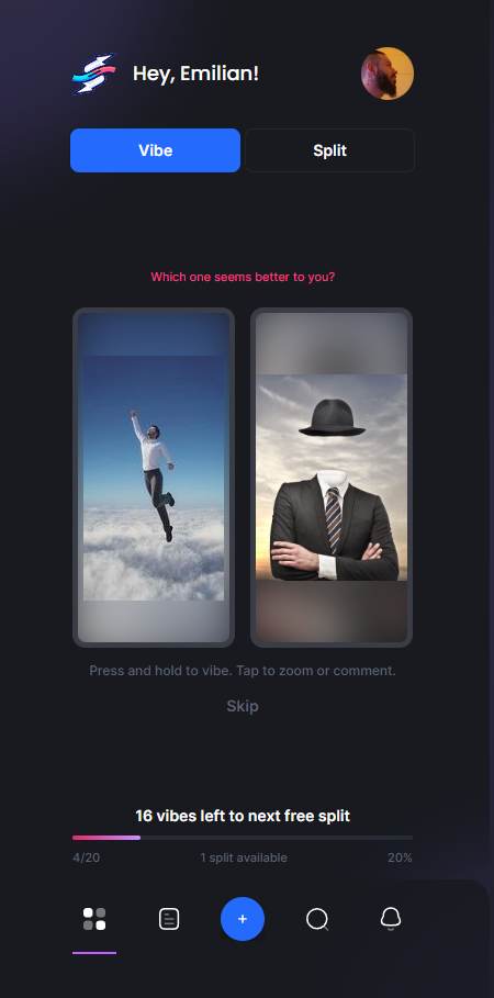 Vibesplit - Crowdsourceer uw beslissingen media 3