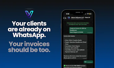 Veevi — Invoice from WhatsApp in Seconds gallery image