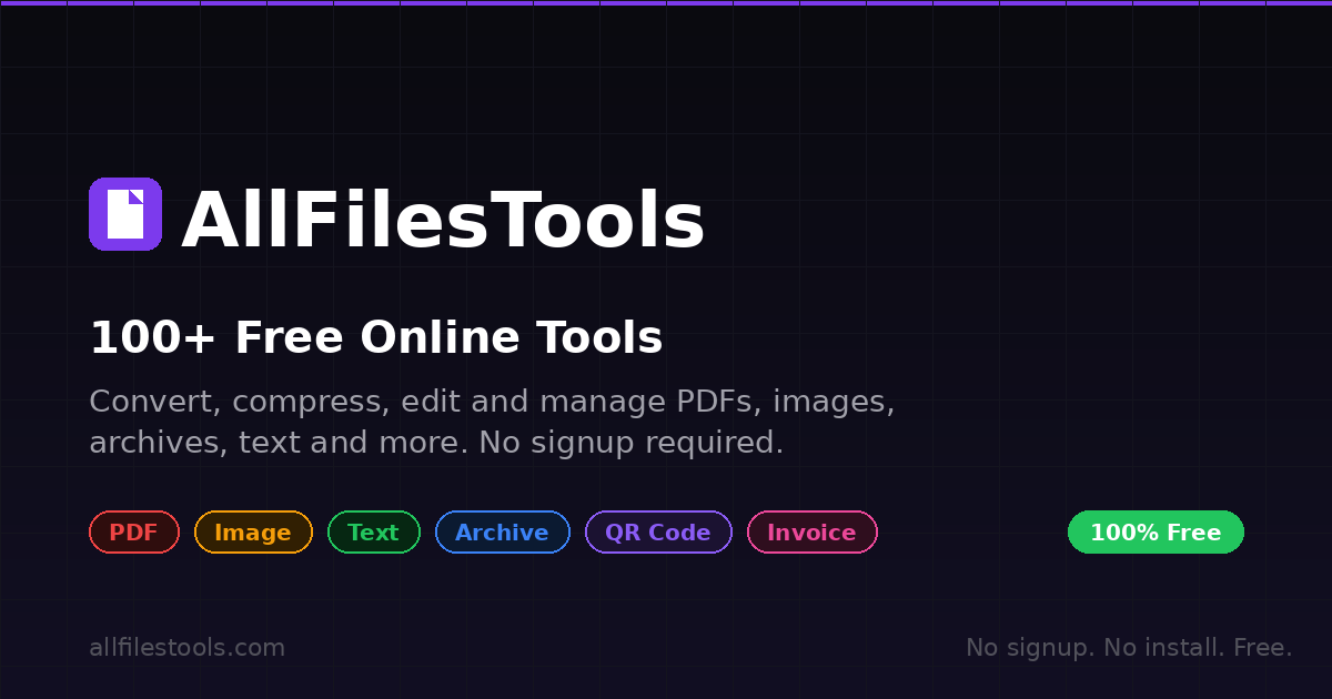 AllFilesTools - Main product screenshot demonstrating key features and user interface