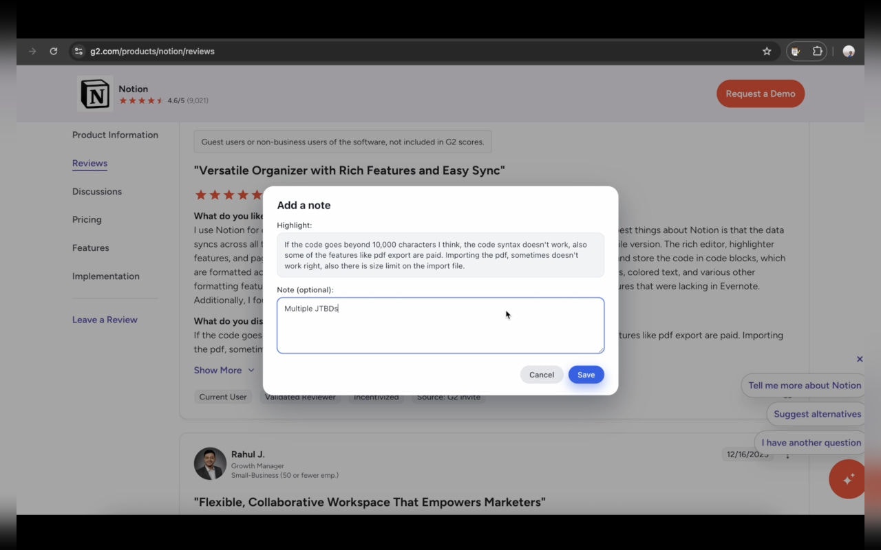 Highlightly - Screenshot 2 showing product features and functionality