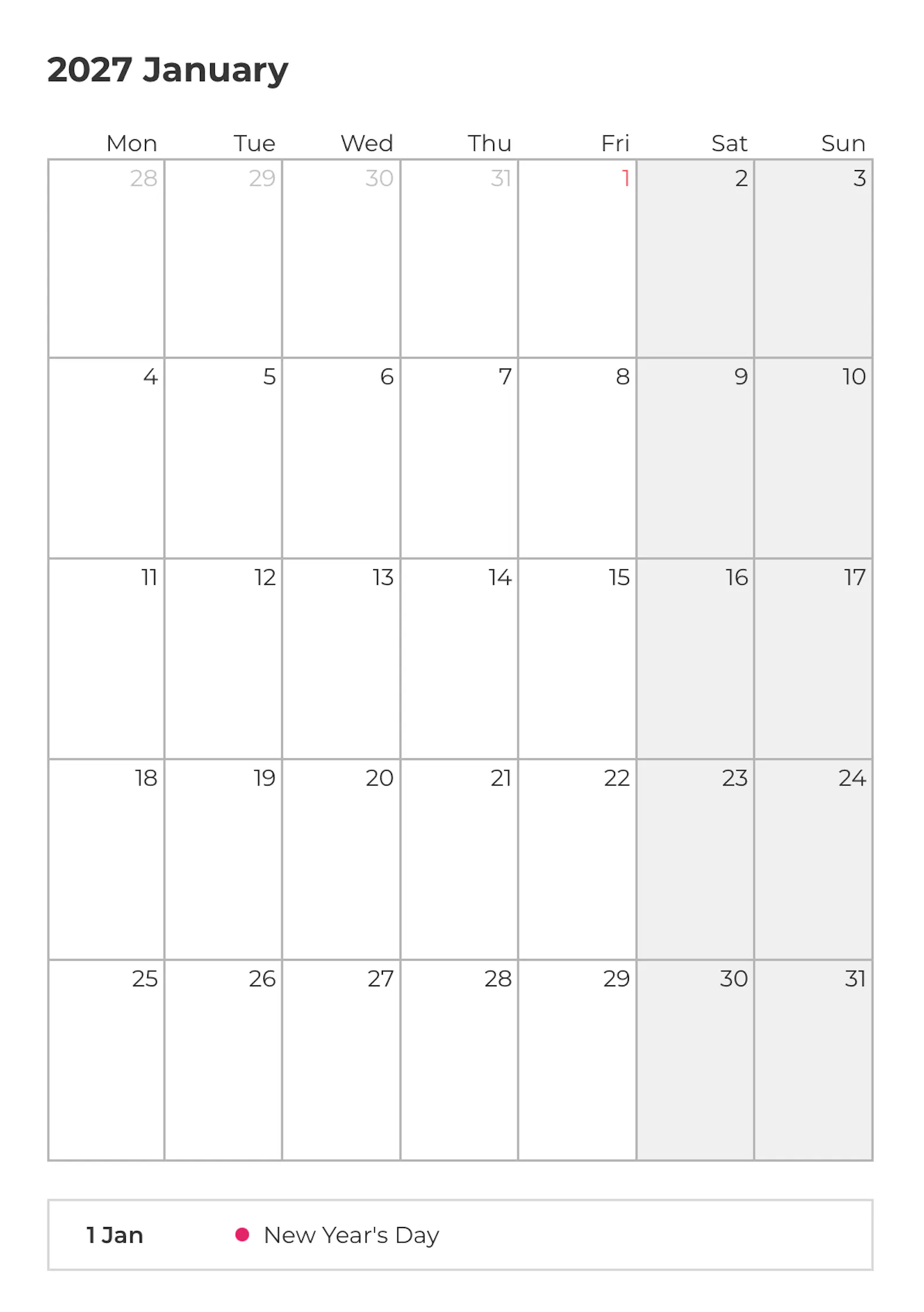 Calendar maker screenshot 2
