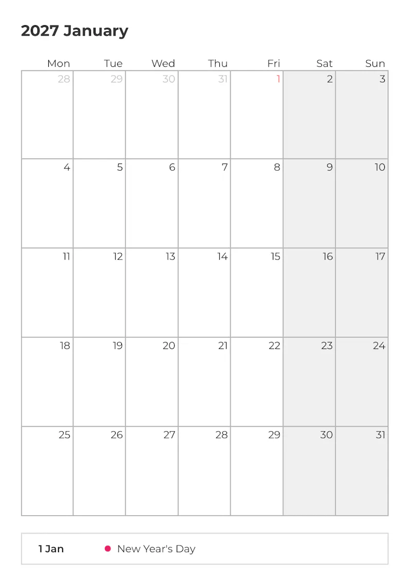 Calendar maker screenshot 2