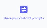 Easy share ChatGPT prompts and answers image