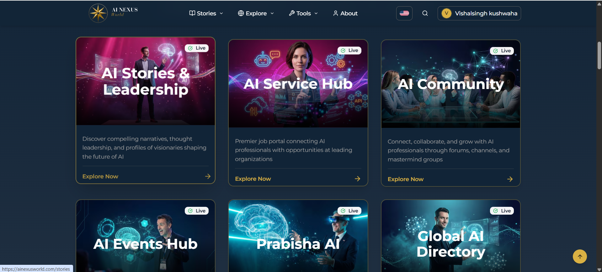 AINexusWorld - Screenshot 3 showing product features and functionality