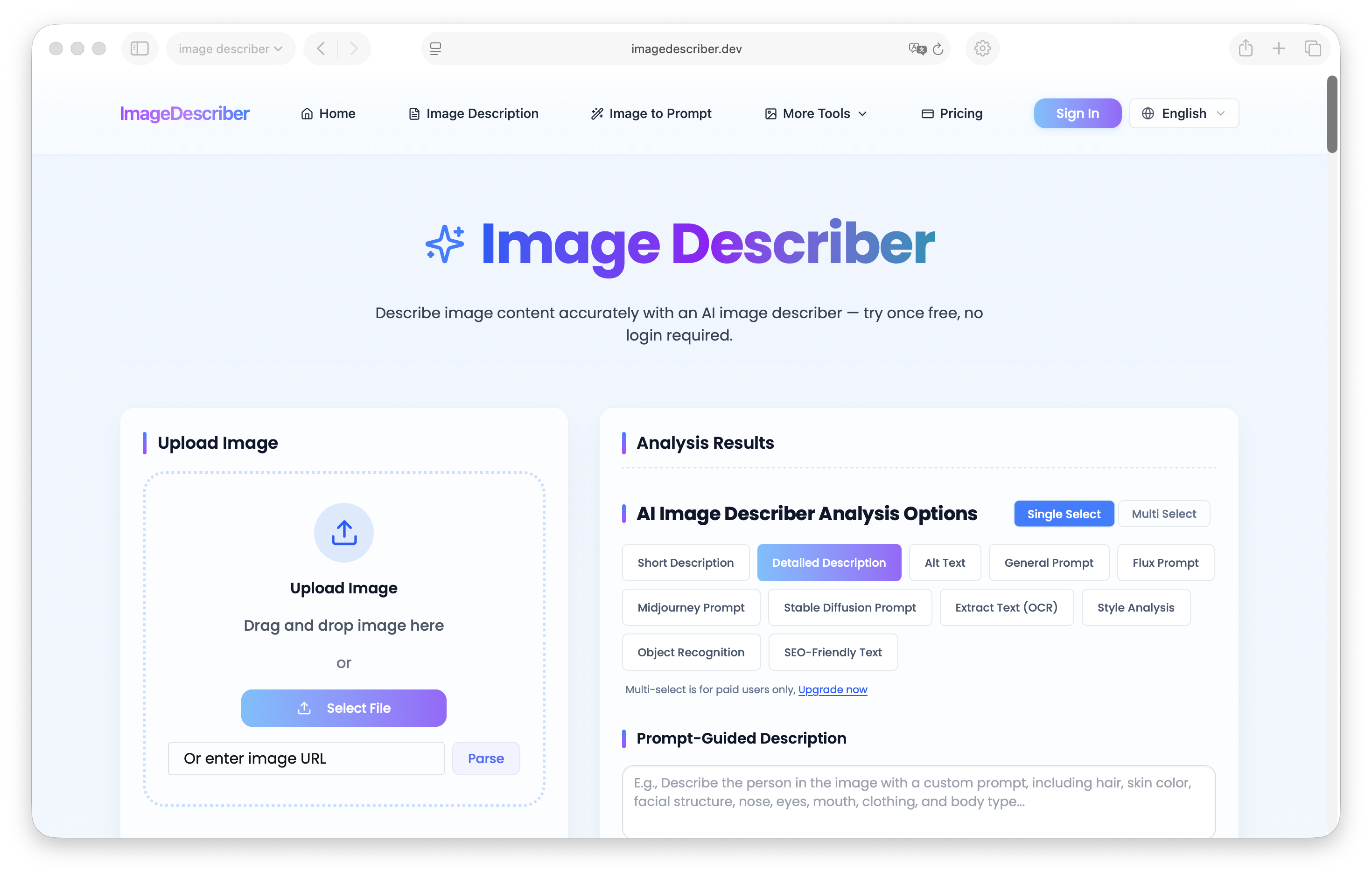 Image Describer gallery image