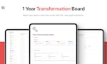 1 Year Transformation Board image