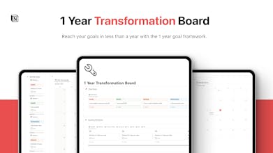 1 Year Transformation Board gallery image