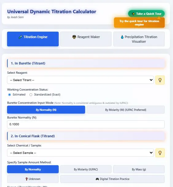 Universal Dynamic Titration Calculator gallery image