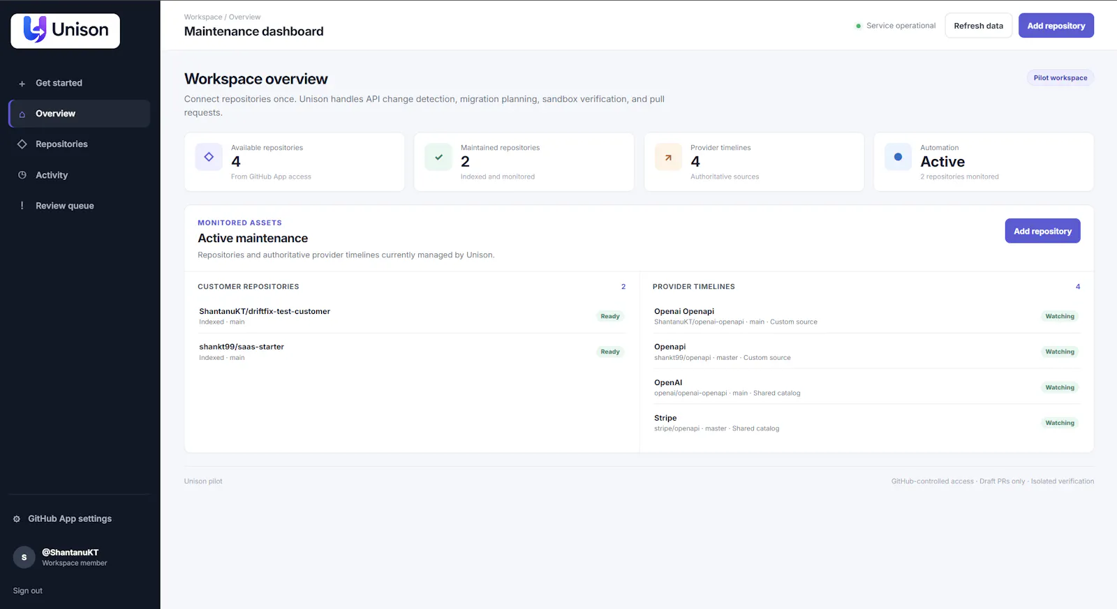 Unison: Self-Maintaining APIs screenshot 4