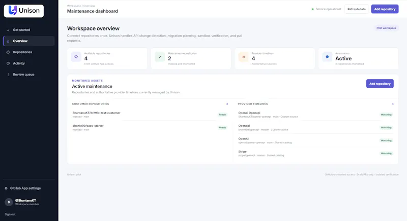 Unison: Self-Maintaining APIs screenshot 4