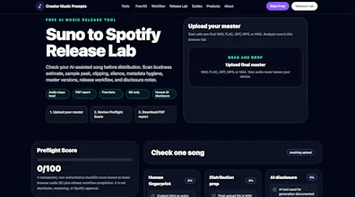 Release Lab by Creator Music Prompts gallery image