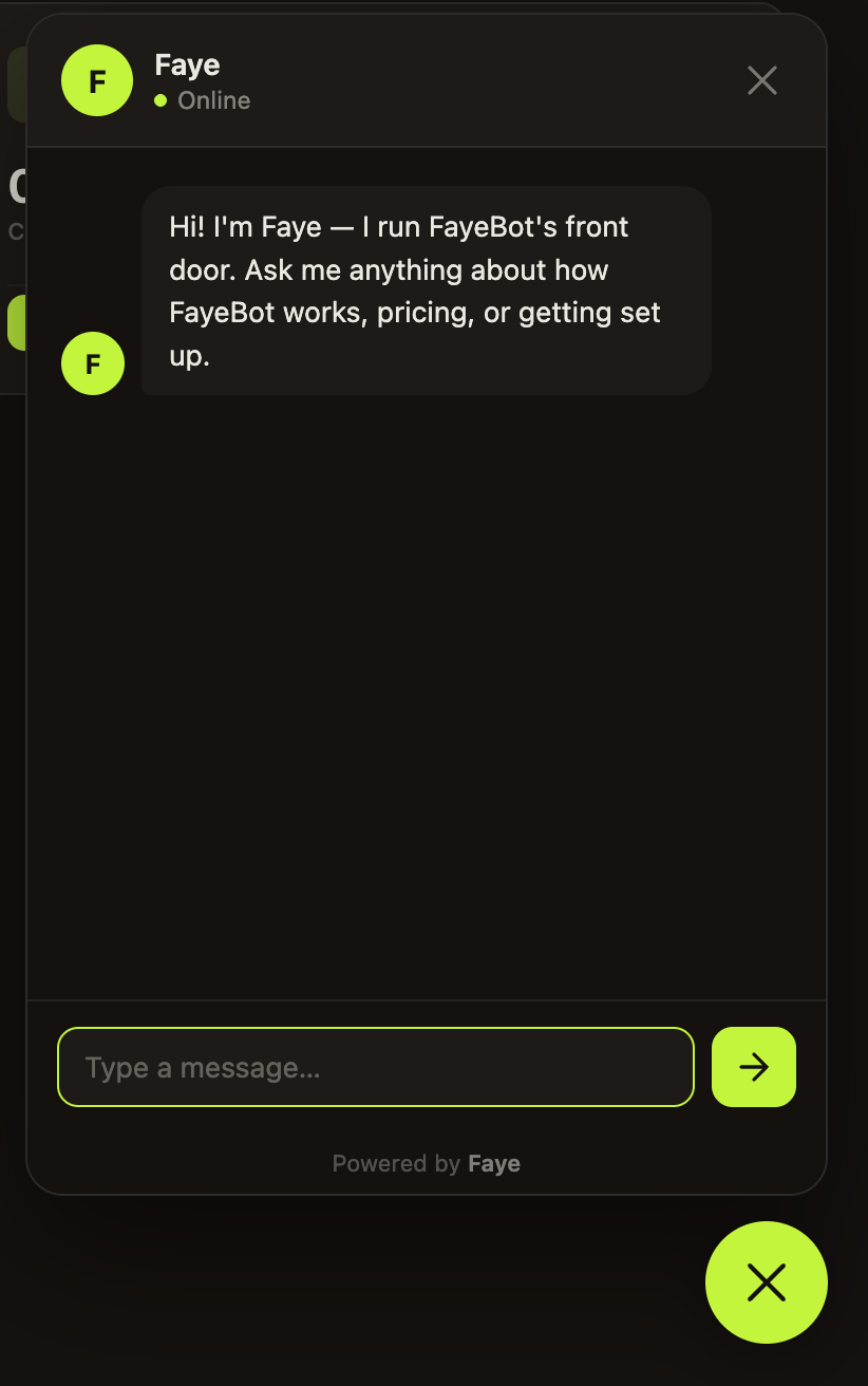 FayeBot gallery image