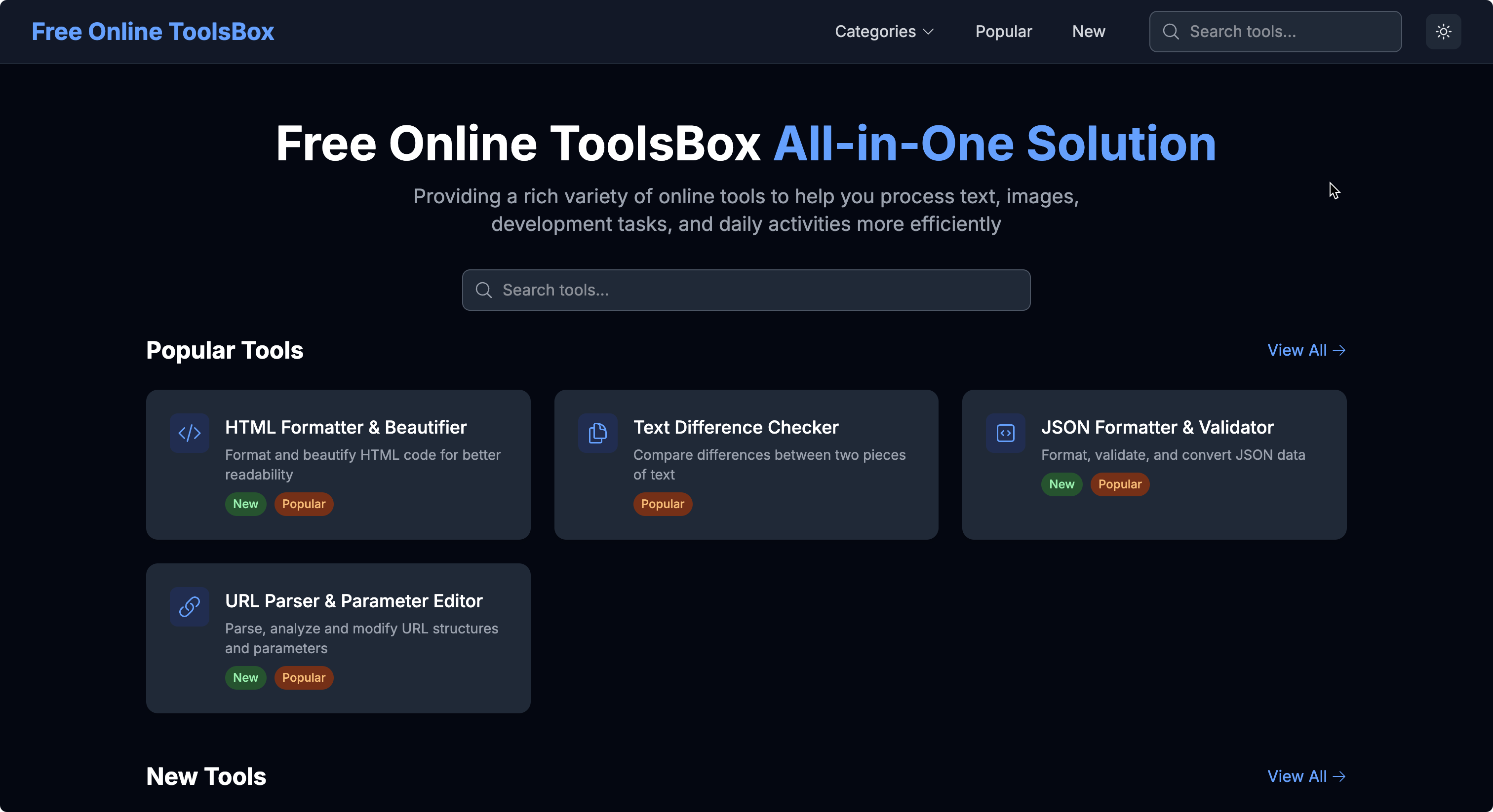 Free Online Dev ToolsBox media 1