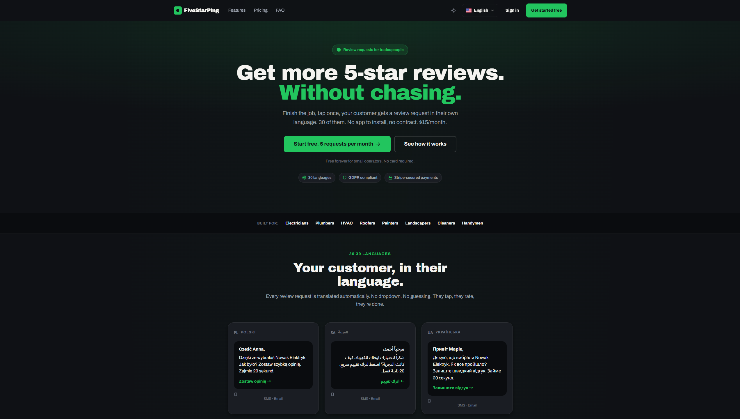 FiveStarPing gallery image