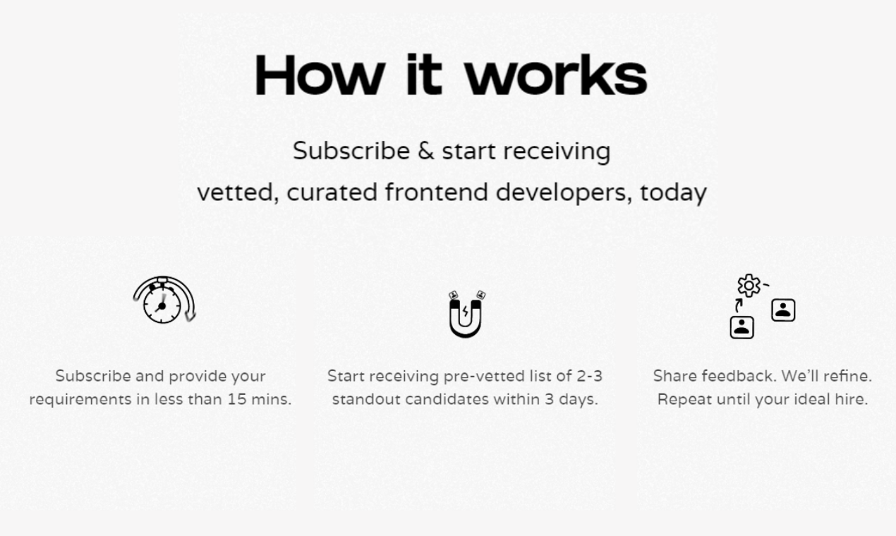 Нет Б.С.Девственные - Наем Frontend Devs в США, предварительно сэмпрессии Frontend Devs медиа 3