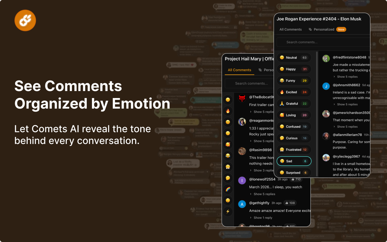 YouTube Comment Search AI - Screenshot 2 showing product features and functionality
