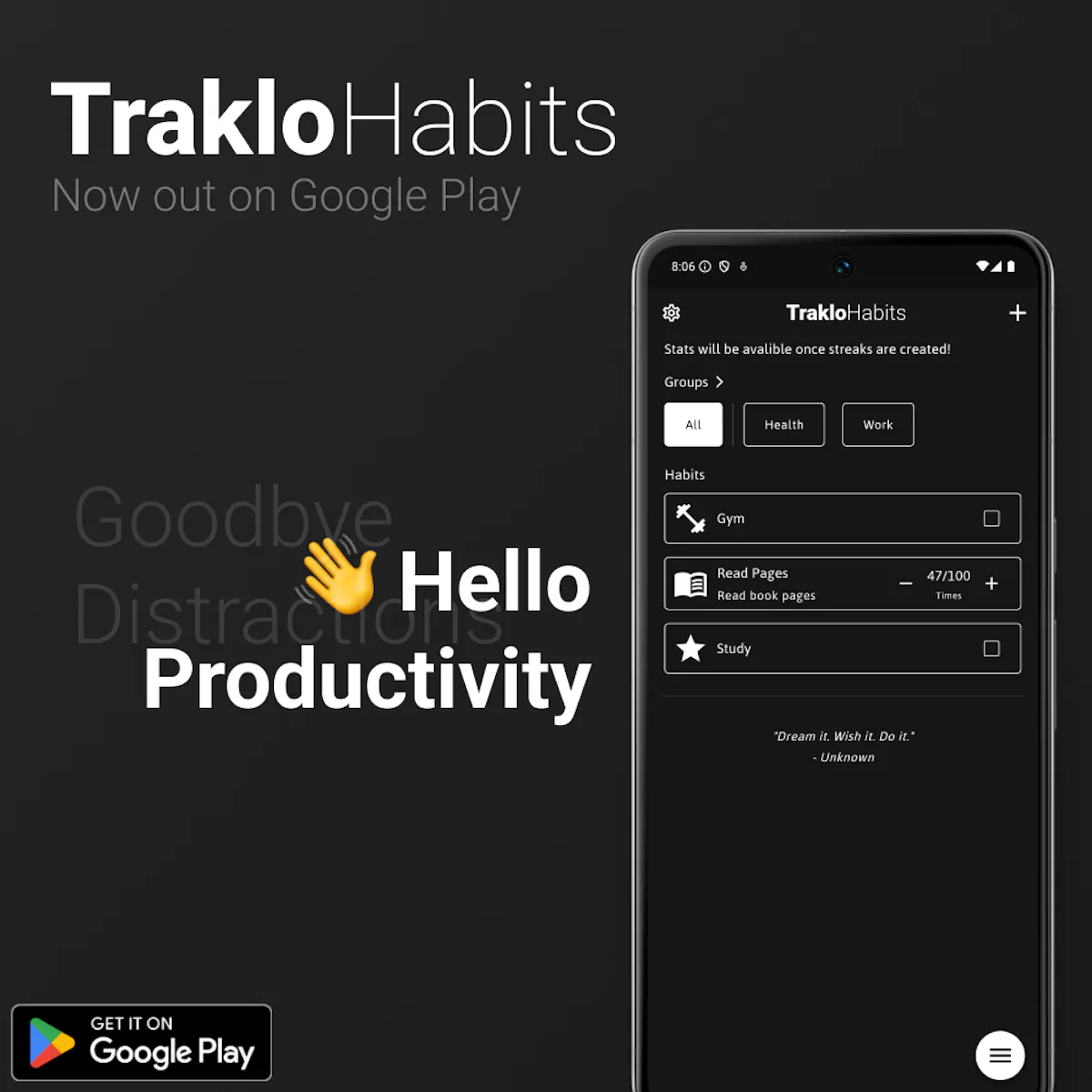 Traklo Productivity Tracker