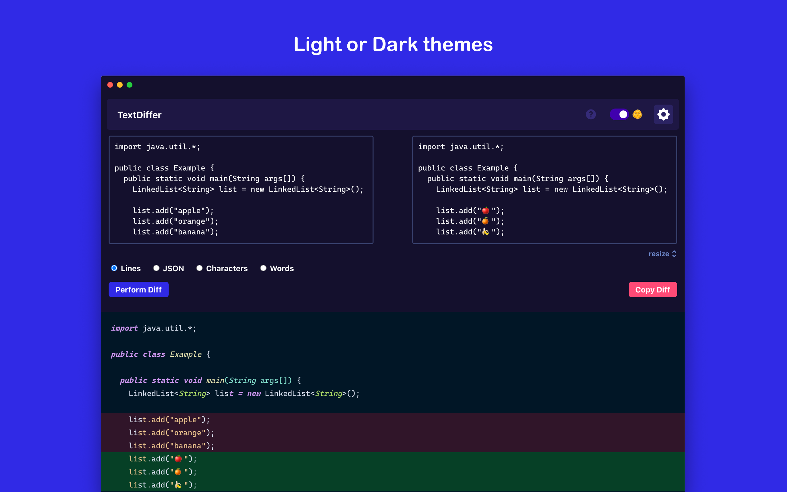 TextDiffer gallery image
