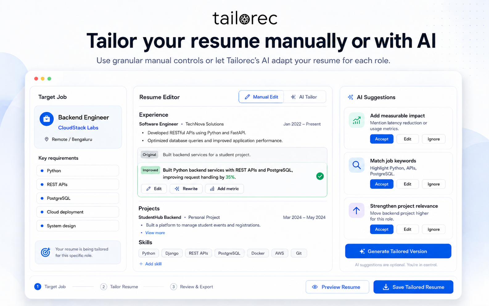 Tailorec gallery image