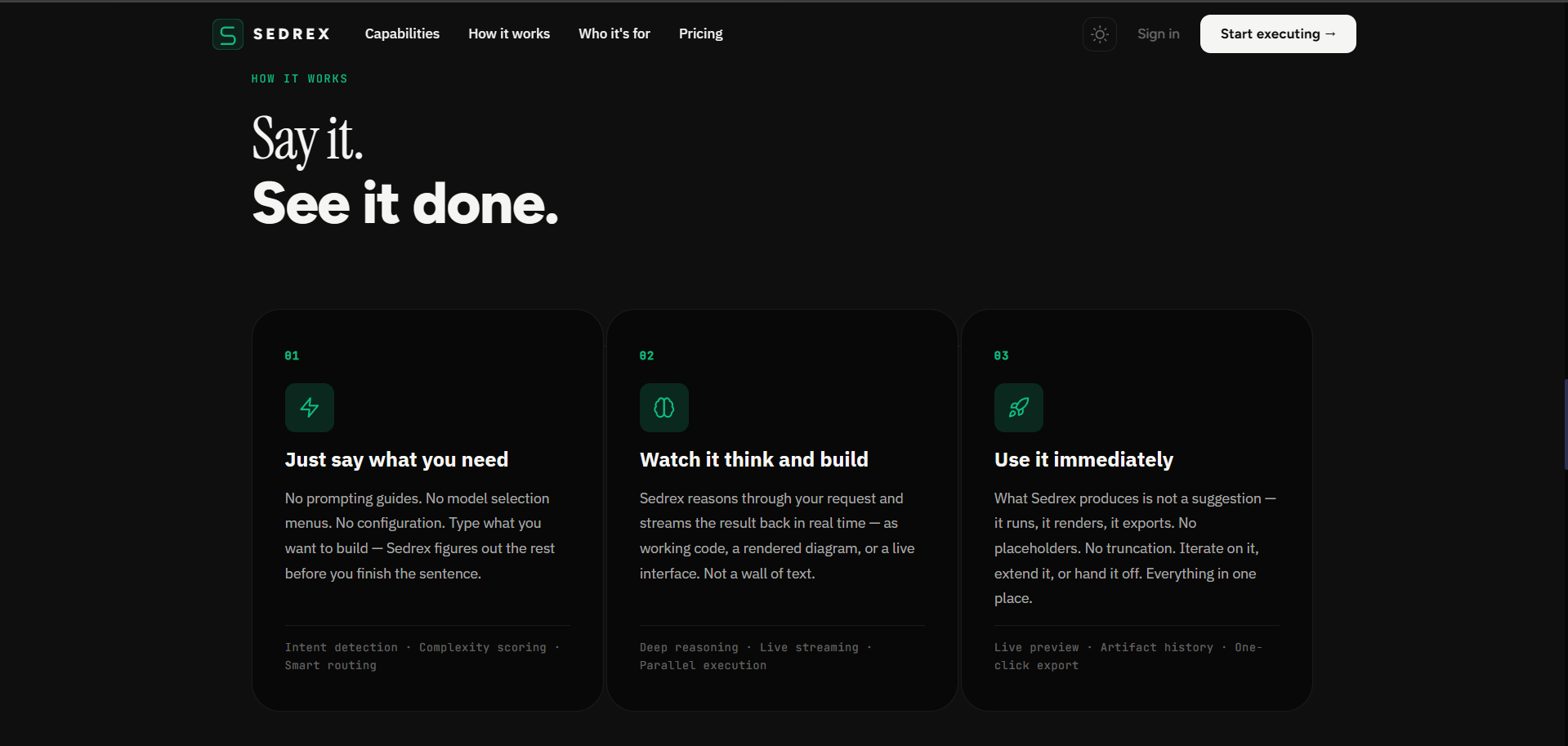 Sedrex AI beta gallery image
