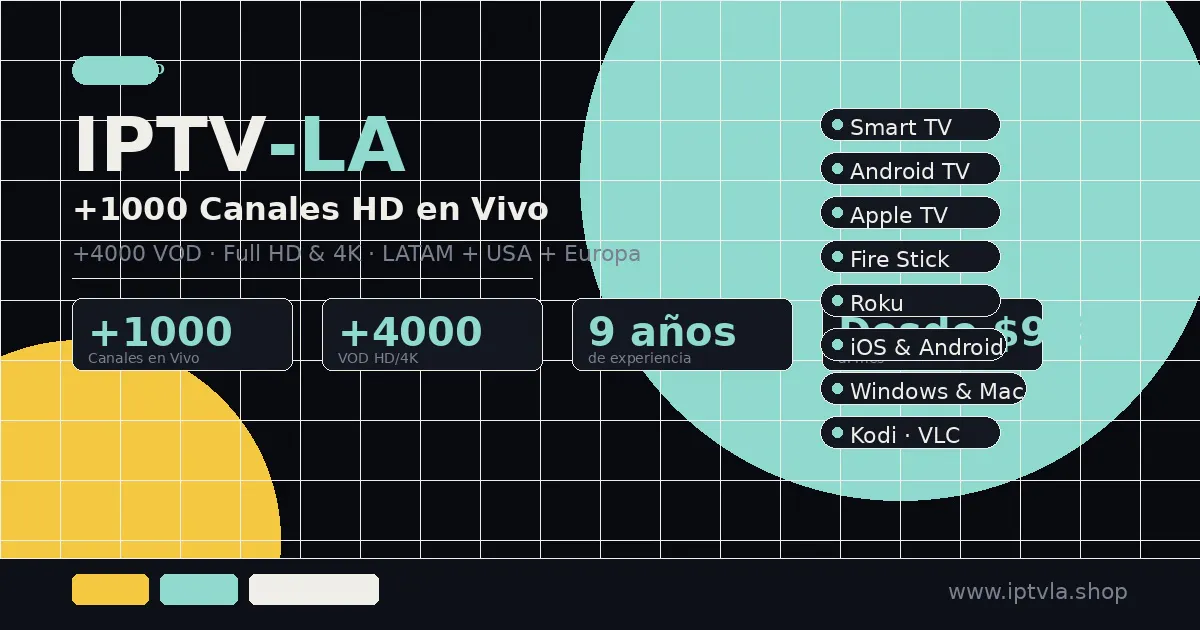 Banner del producto IPTV-LA · LatinChannel