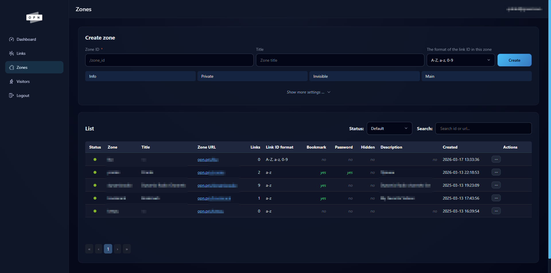 Link Shortener OPN - Screenshot 3 showing product features and functionality