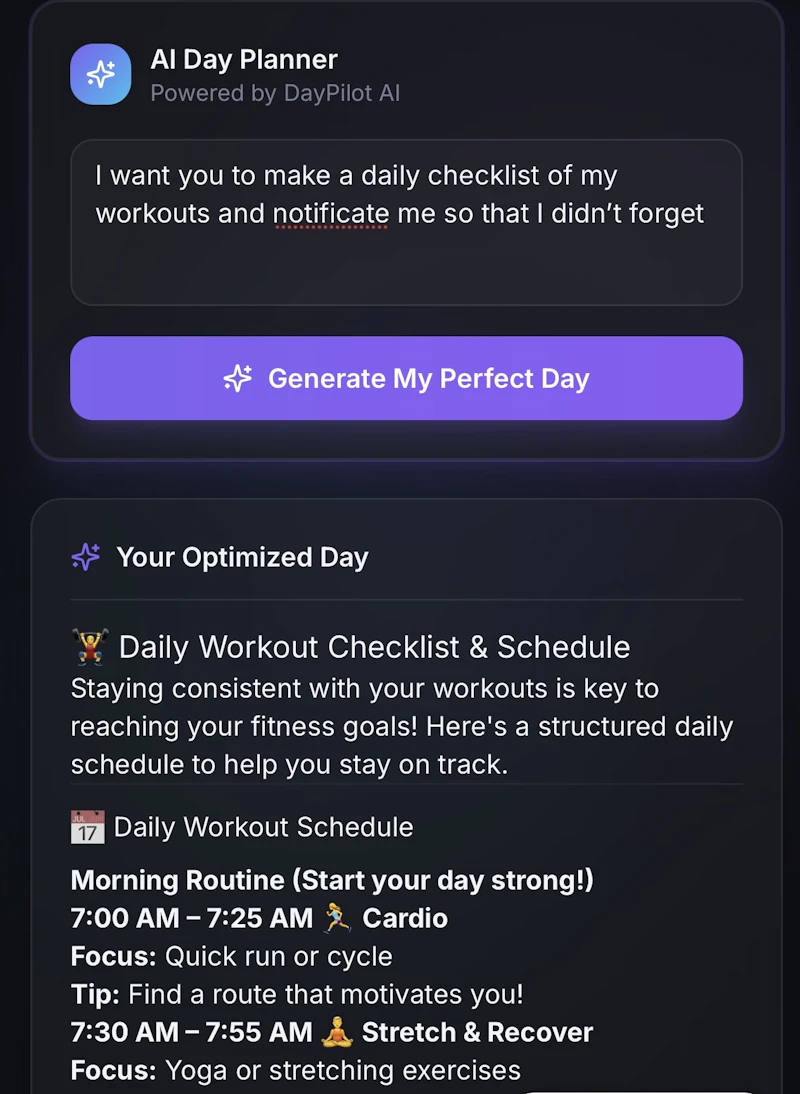 DayPilot Ai  screenshot 3