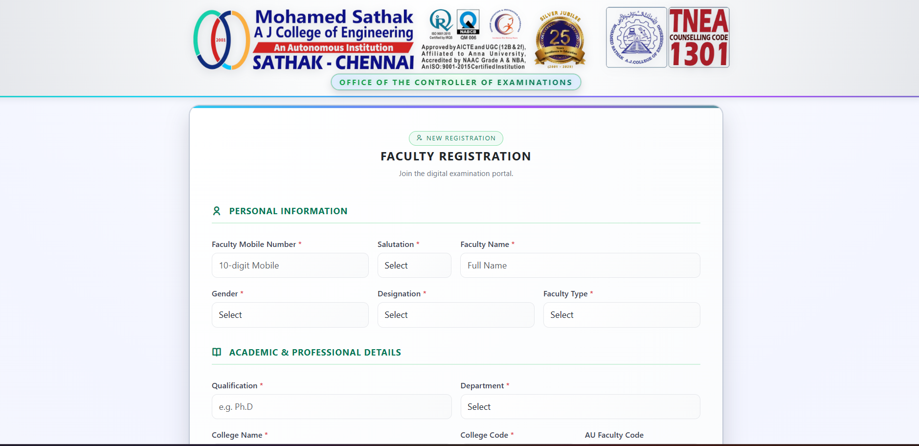MSAJCE COE PORTAL - Screenshot 5 showing product features and functionality