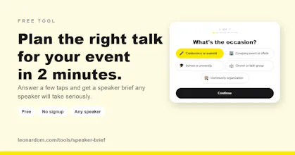 SpeakerBrief gallery image
