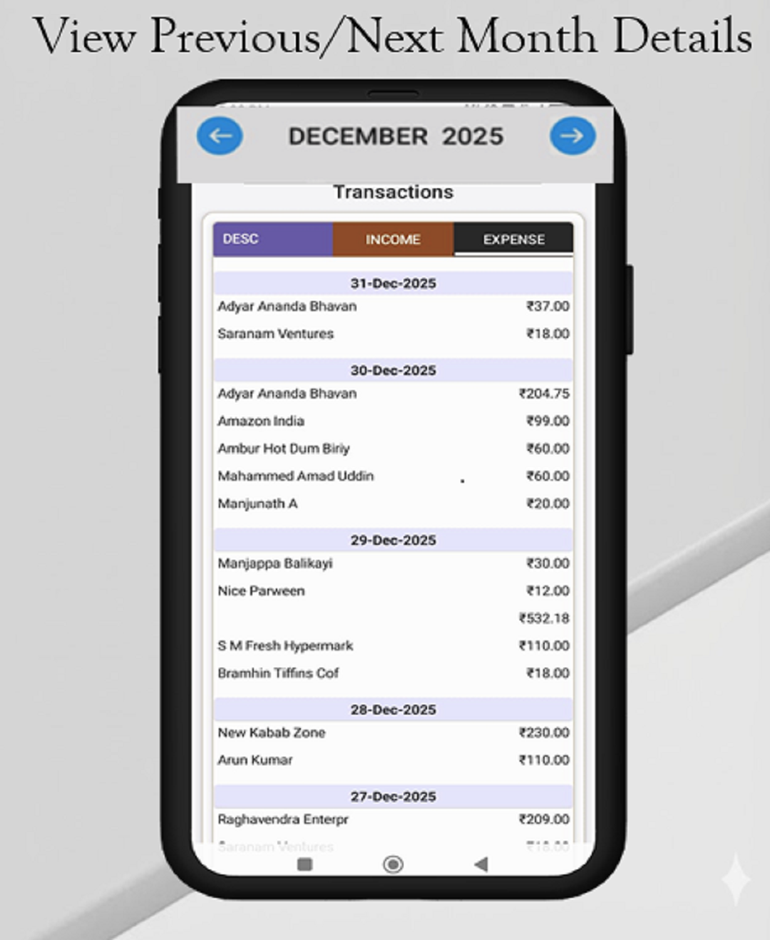 Auto Track Expenses and Bills - Screenshot 2 showing product features and functionality