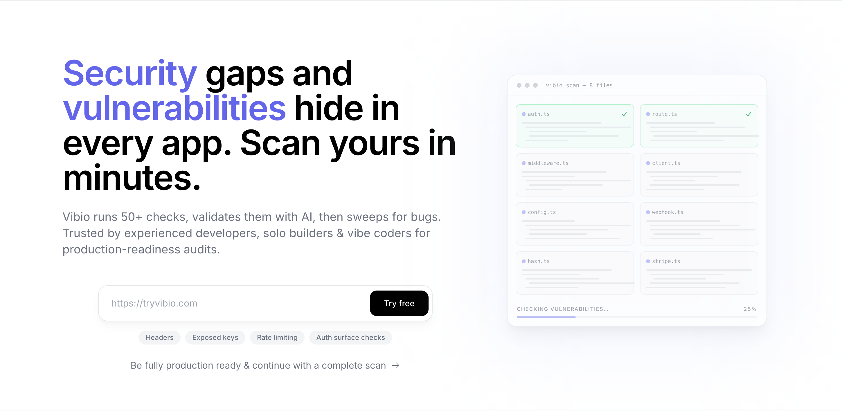 Vibio - Main product screenshot demonstrating key features and user interface