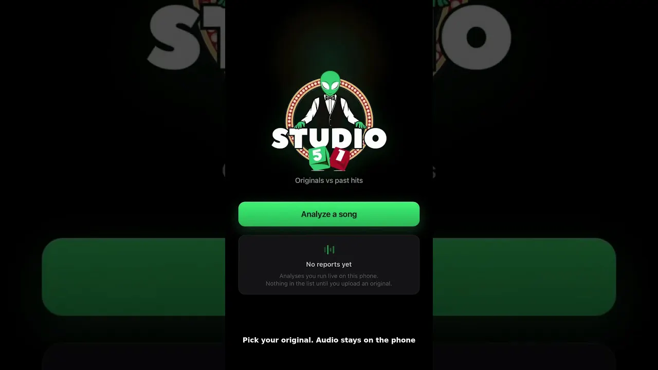 Studio51 Song Analysis gallery image