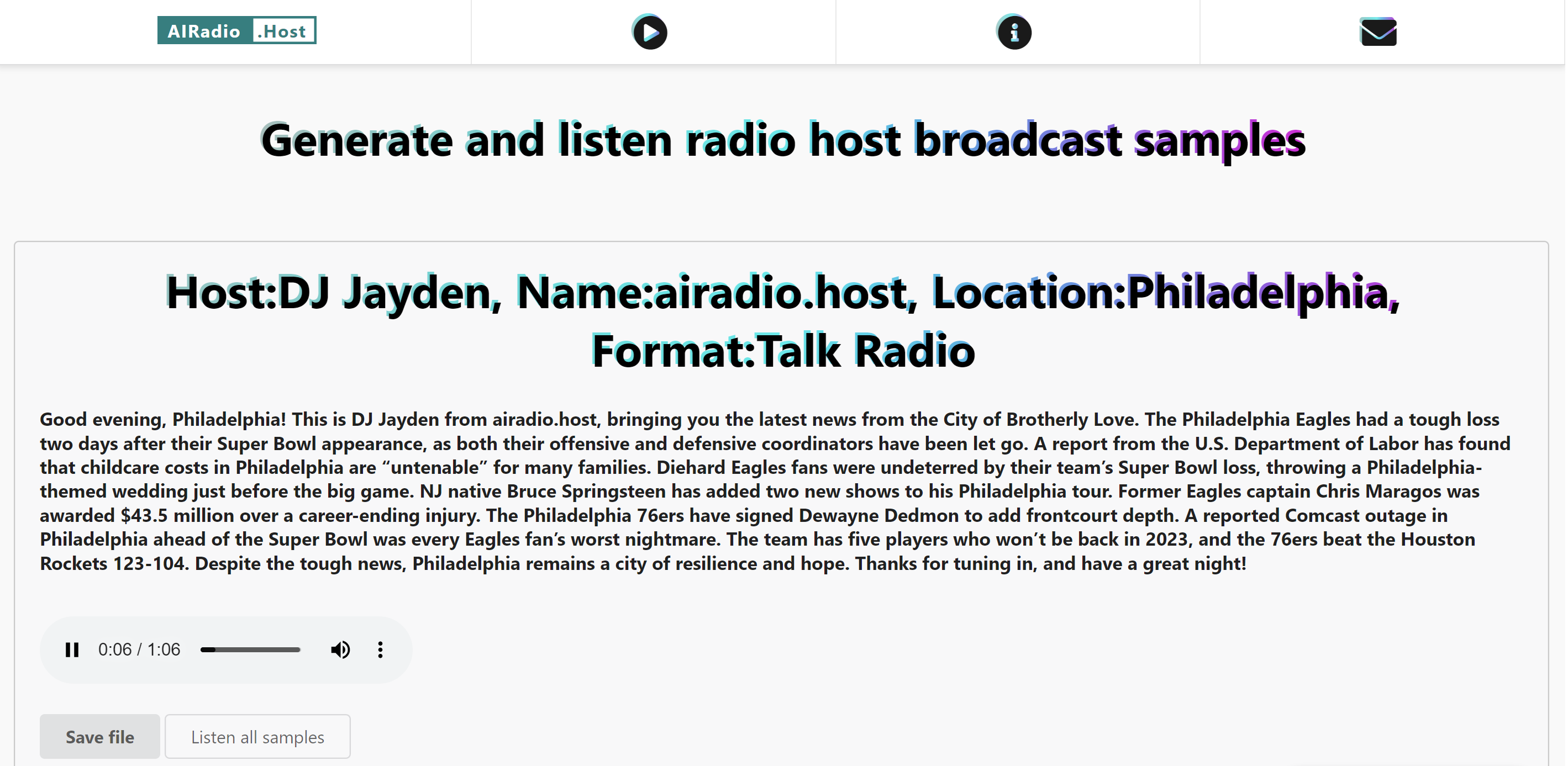 AIRadio.Host media 3