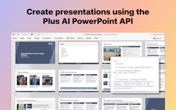Plus AI Presentations API gallery image