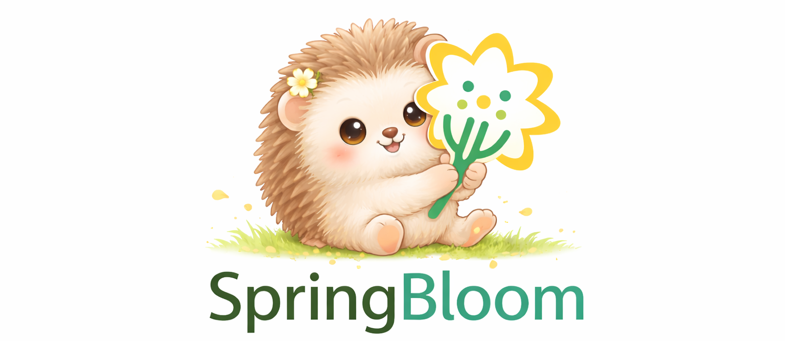 SpringBloom.AI - Product Hunt launch logo and brand identity