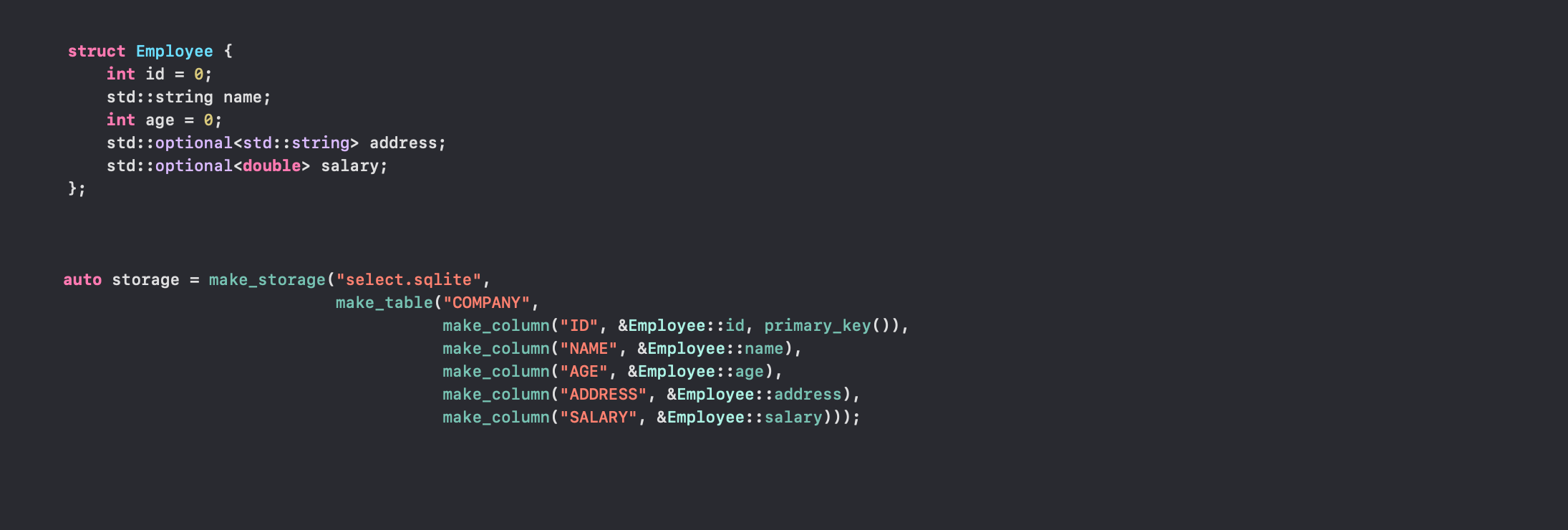 Mídia 2 de sqlite_orm - C, Biblioteca, Sqlite, ORM