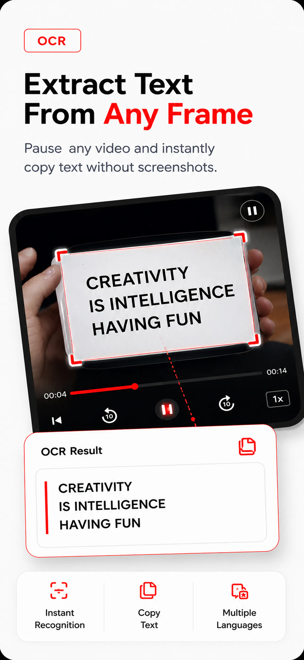 Smart Video Player-Visual Lens & OCR gallery image