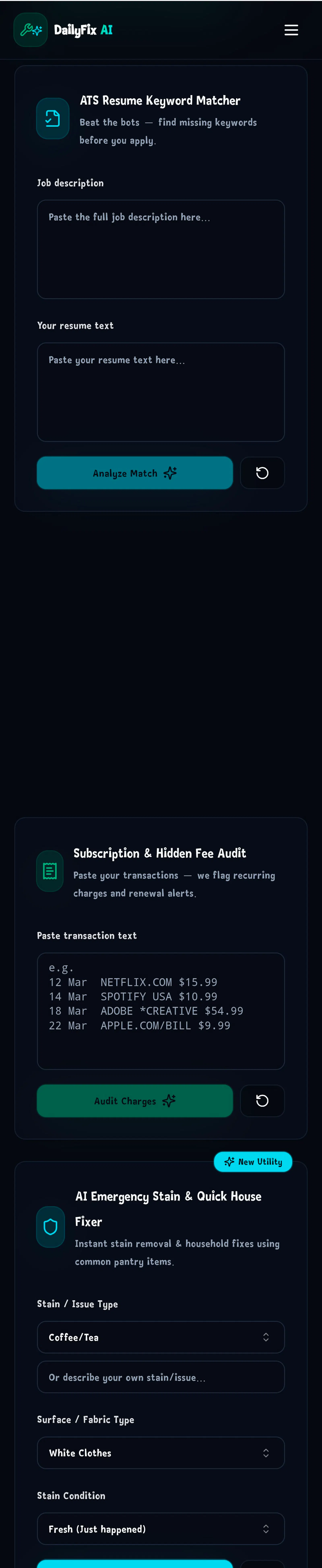 Dailyfix AI Tools screenshot 3