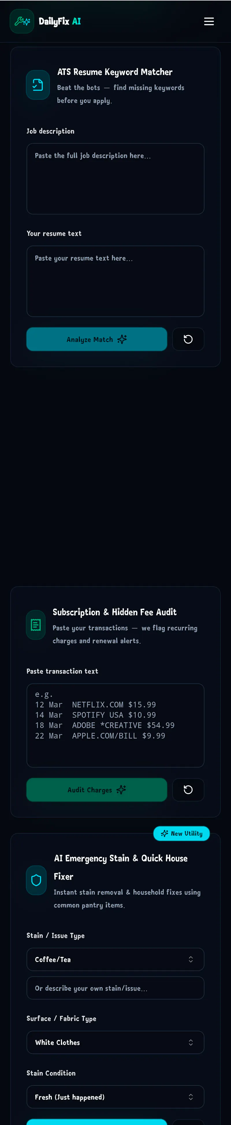 Dailyfix AI Tools screenshot 3