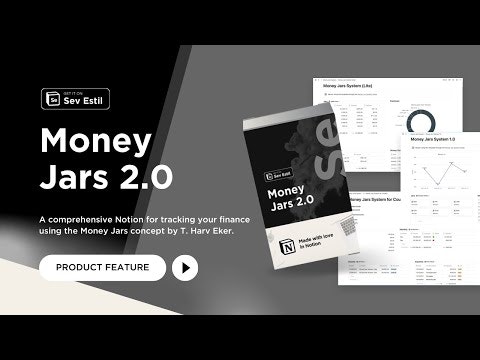Notion Money Jars System 2.0 gallery image