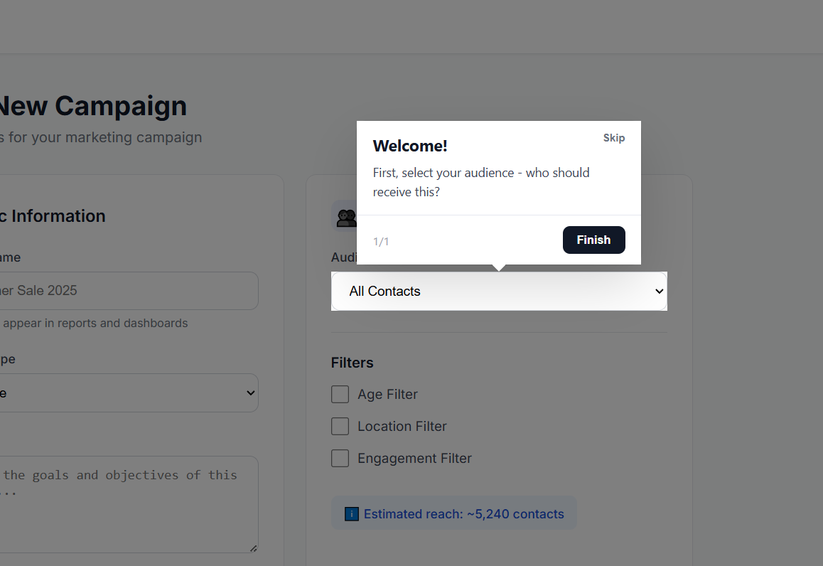 iClarus - User onboarding w/o coding gallery image
