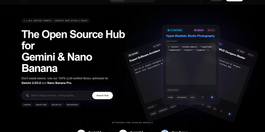 超讚 Gemini 提示詞:Gemini 與 Nano 的終極開源函式庫