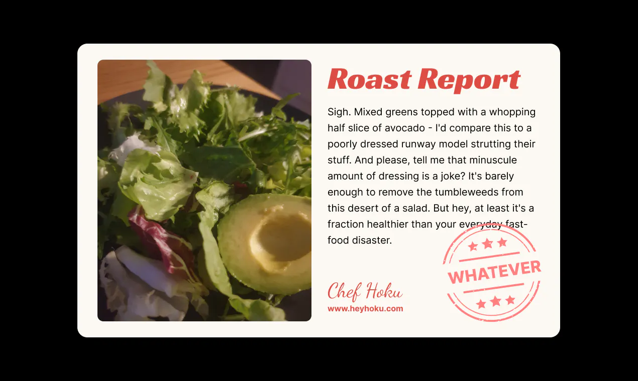 Roast My Meal by Hoku gallery image