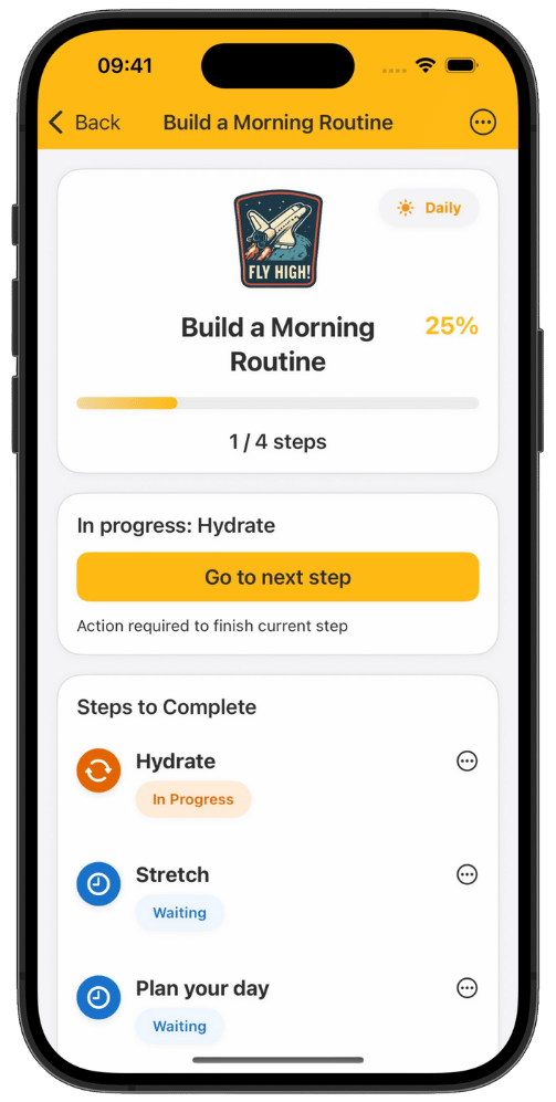 Goalzee - Your AI Habit Coach - Screenshot 3 showing product features and functionality