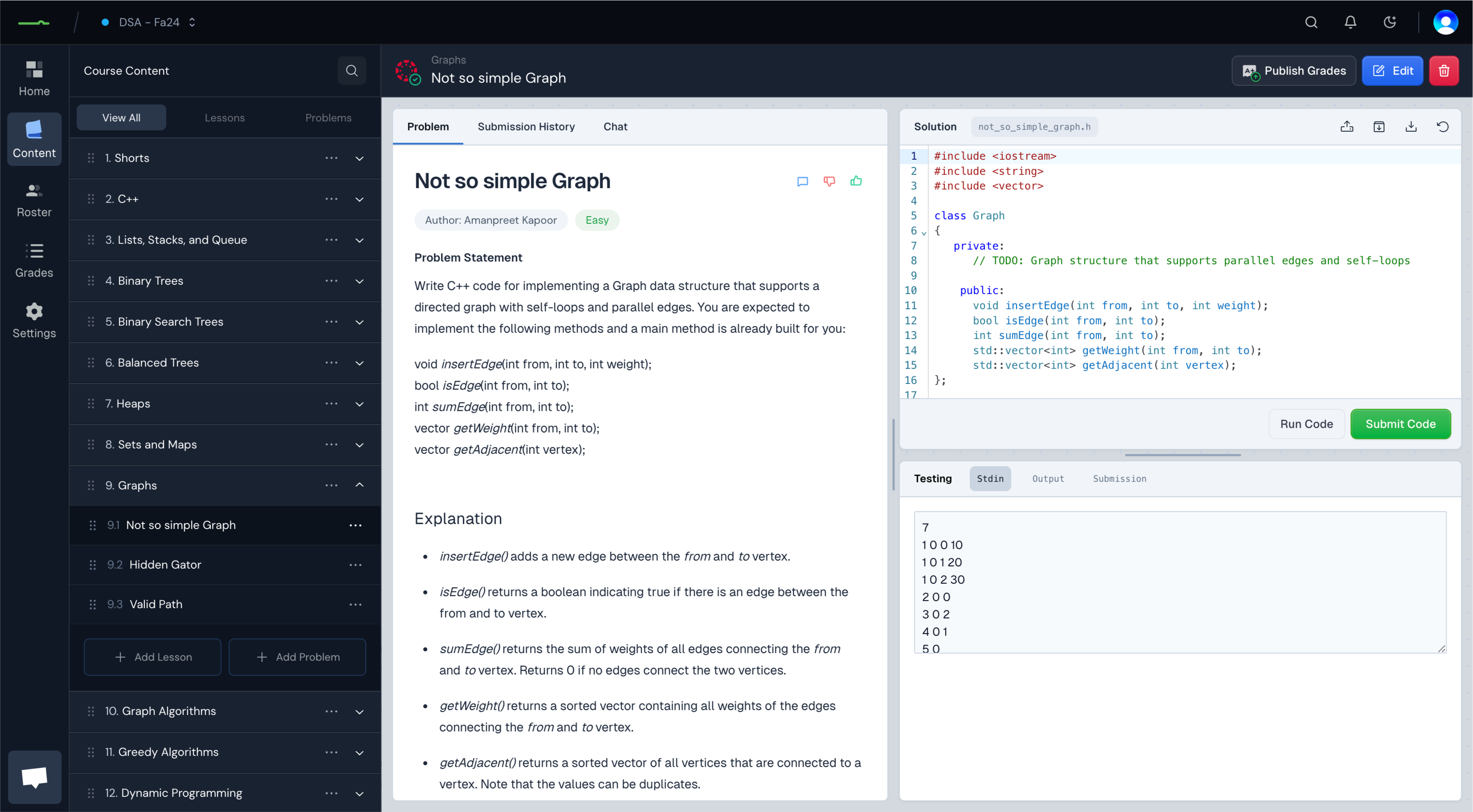 Edugator: AI supported coding education - Main screenshot showing features and interface