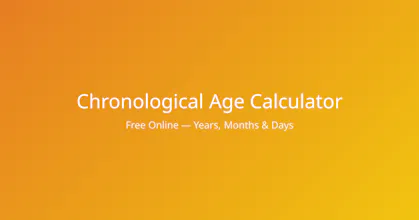 Chronological Age Calculator gallery image