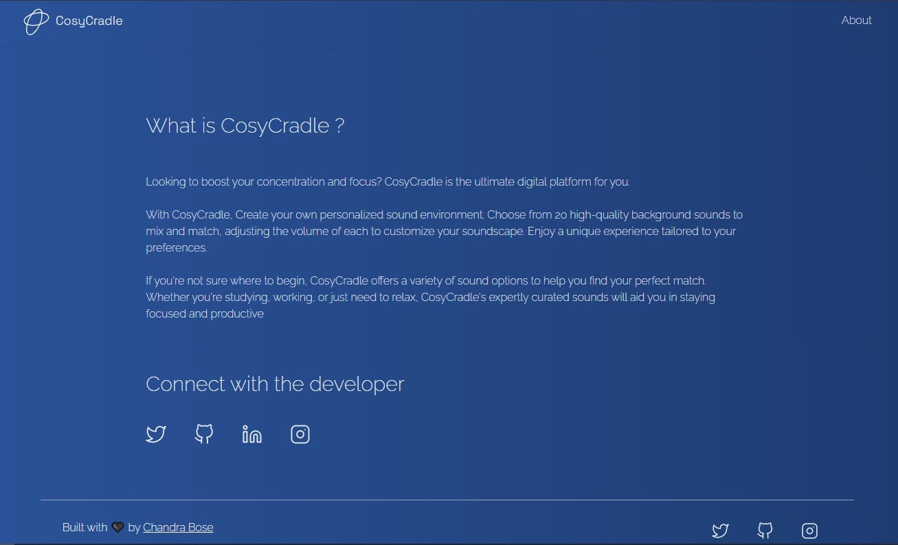 Mídia 3 de Cosycradle - Aproveite os sons relaxantes de sua escolha