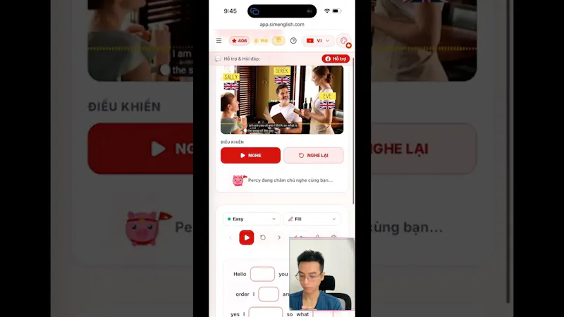 SimEnglish screenshot 1 (video preview)