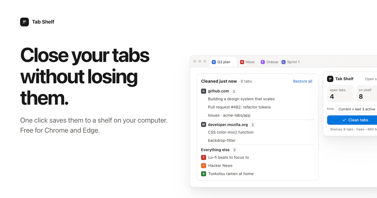 Tab Shelf gallery image